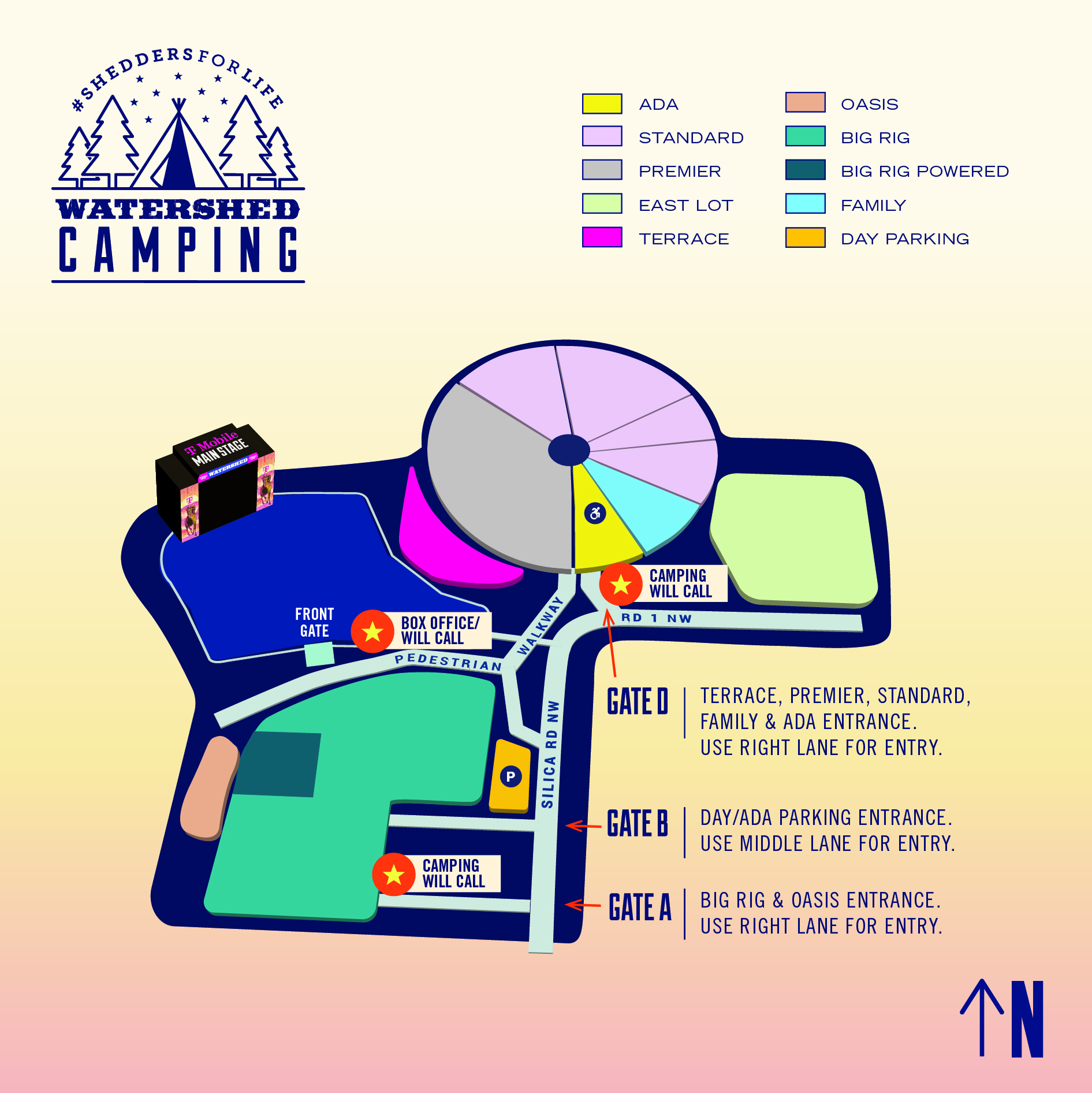 watershed camping map 2024